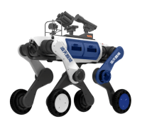 反恐防暴輪足機(jī)器狗（輪足，自組網(wǎng)+集成一體式遙控器+38mm六連發(fā)射器+捕捉網(wǎng)發(fā)射器）